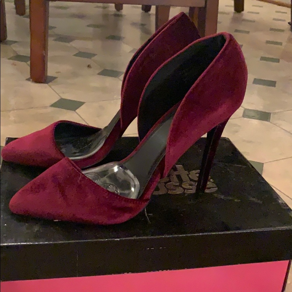 Velvet Berry Heels